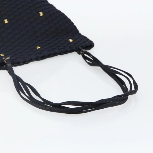 Salvatore Ferragamo Vala Shoulder Bag Nylon Black Gold Auth bs29122 - Picture 7 of 15